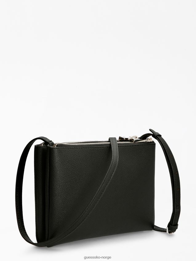 Guess svart naya crossbody bag lomme foran svart unisex F0LJ802610