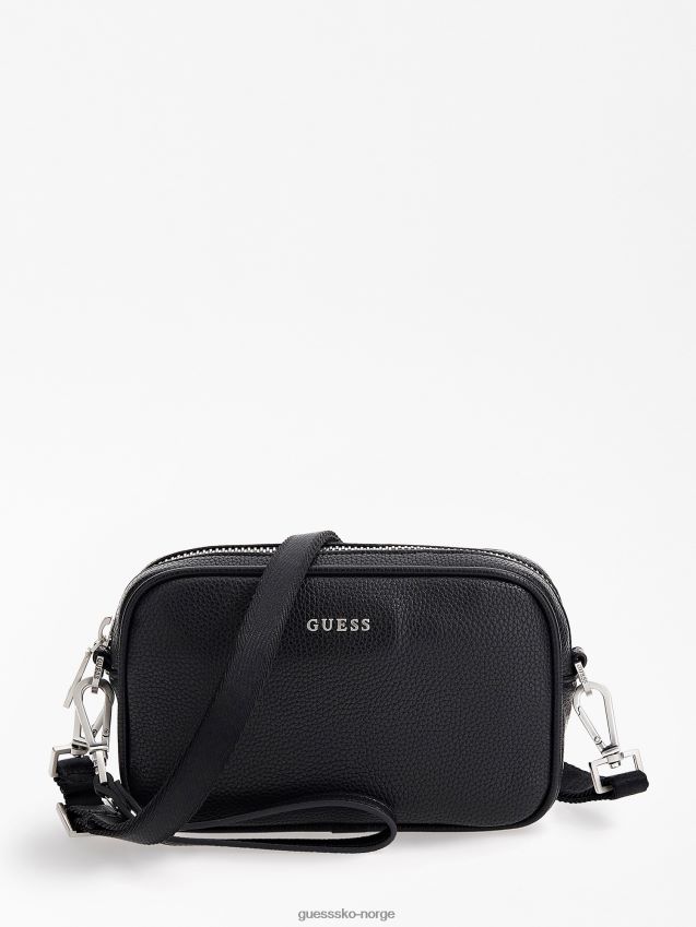 Guess svart riviera mini crossbody-veske svart unisex F0LJ80707
