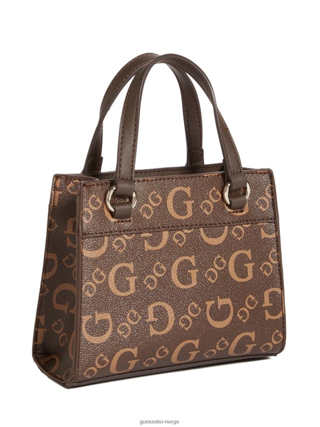 Guess taylor mini crossbody brun brun unisex F0LJ807629