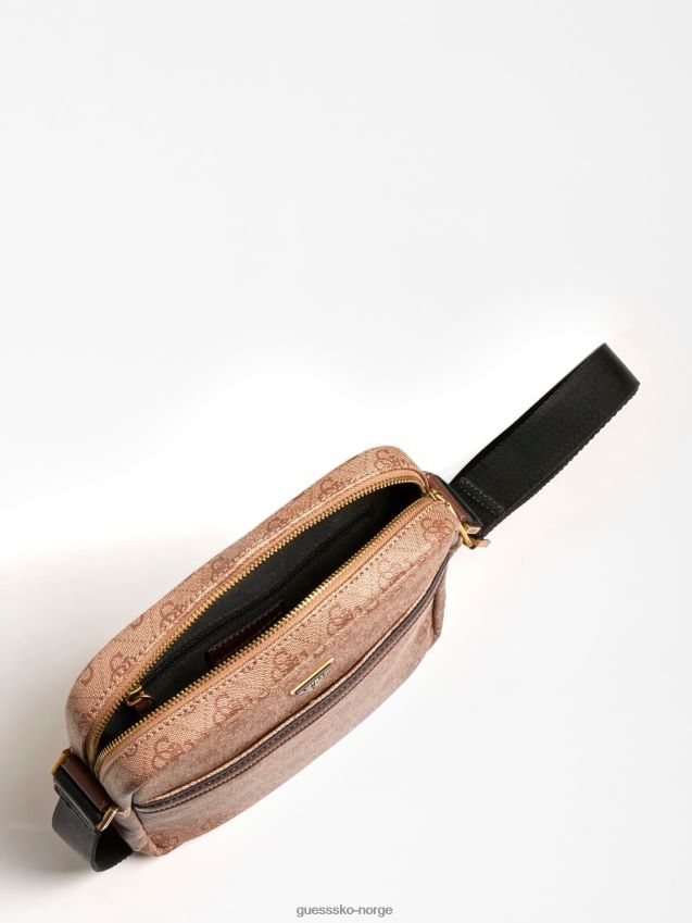 Guess vezzola 4g logo mini crossbody beige beige unisex F0LJ80915