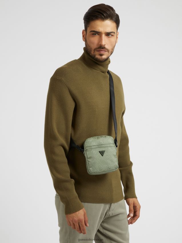 Guess vezzola nylon crossbody grønn grønn unisex F0LJ80369