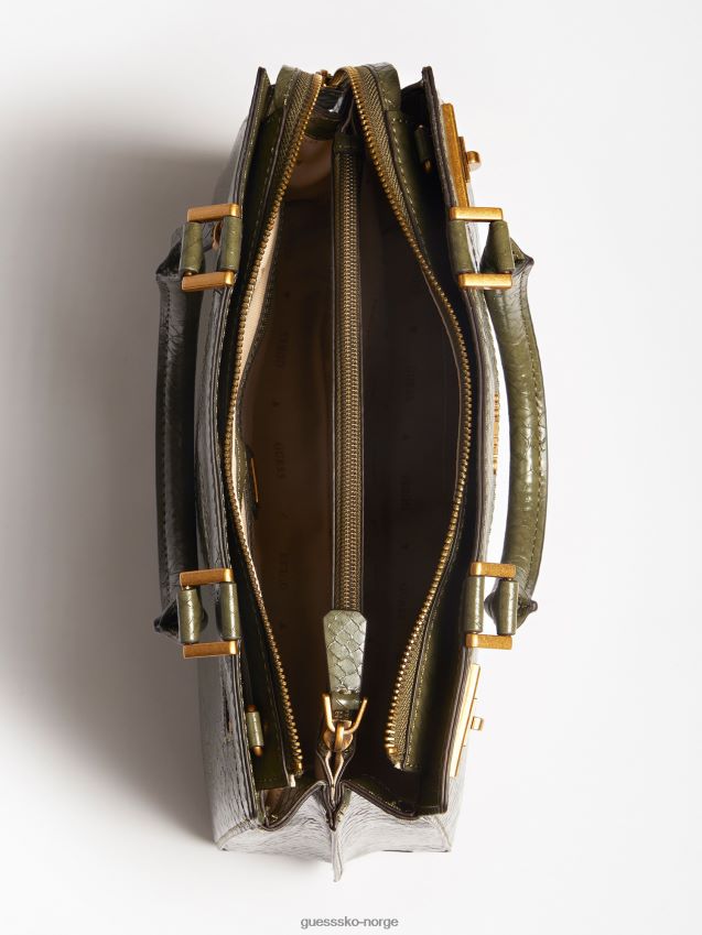 Guess Katey python-trykk håndveske grønn grønn unisex F0LJ803650