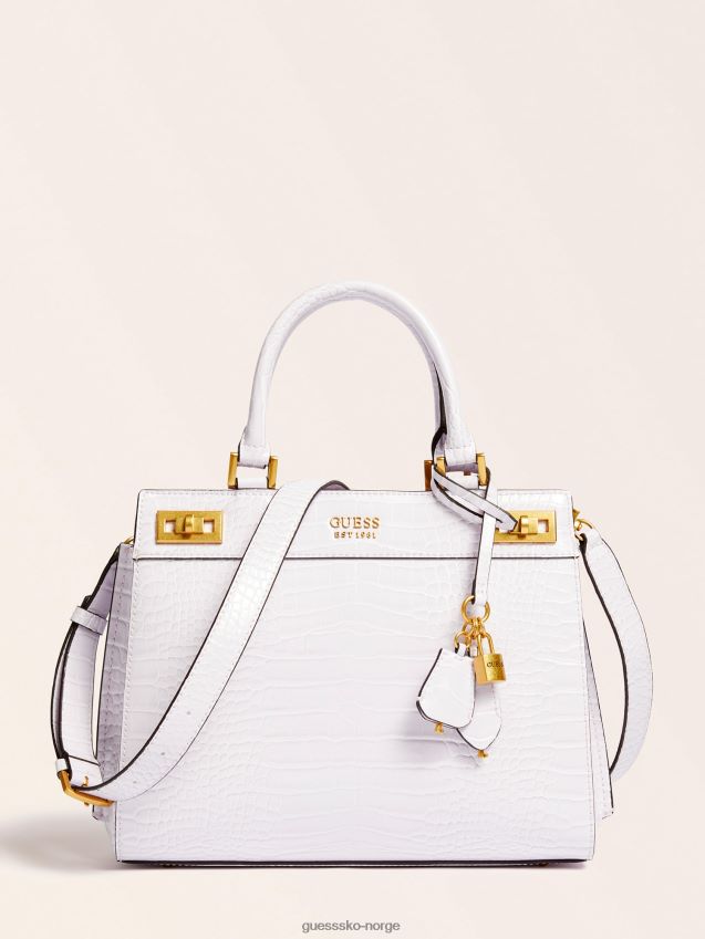 Guess Katey veske med krokodilletrykk lilla syrin unisex F0LJ804976