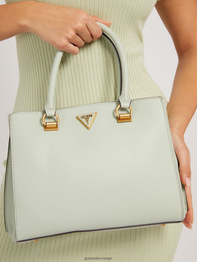 Guess alexie saffiano håndveske grønn grønn unisex F0LJ803833