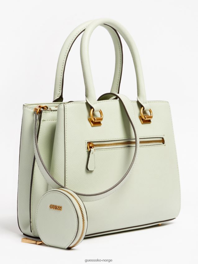 Guess alexie saffiano håndveske grønn grønn unisex F0LJ803833