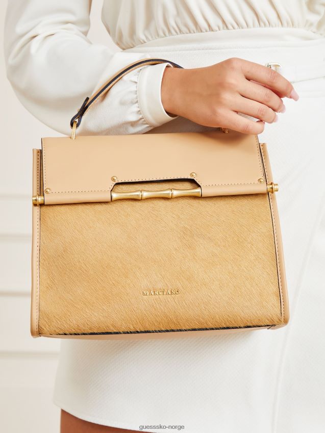 Guess alia ekte skinn veske beige beige unisex F0LJ805430