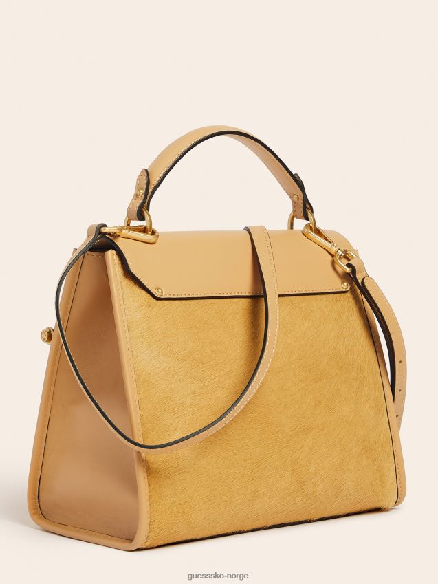 Guess alia ekte skinn veske beige beige unisex F0LJ805430