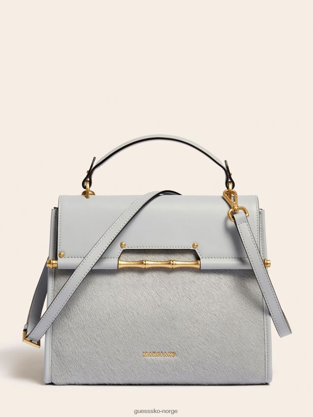 Guess alia ekte skinn veske grå grå unisex F0LJ805421