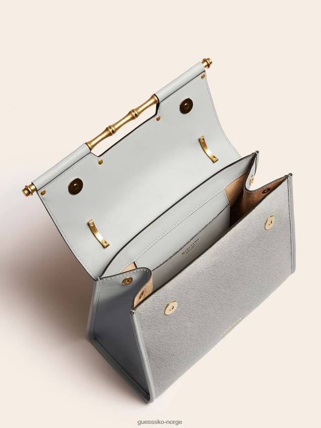 Guess alia ekte skinn veske grå grå unisex F0LJ805421