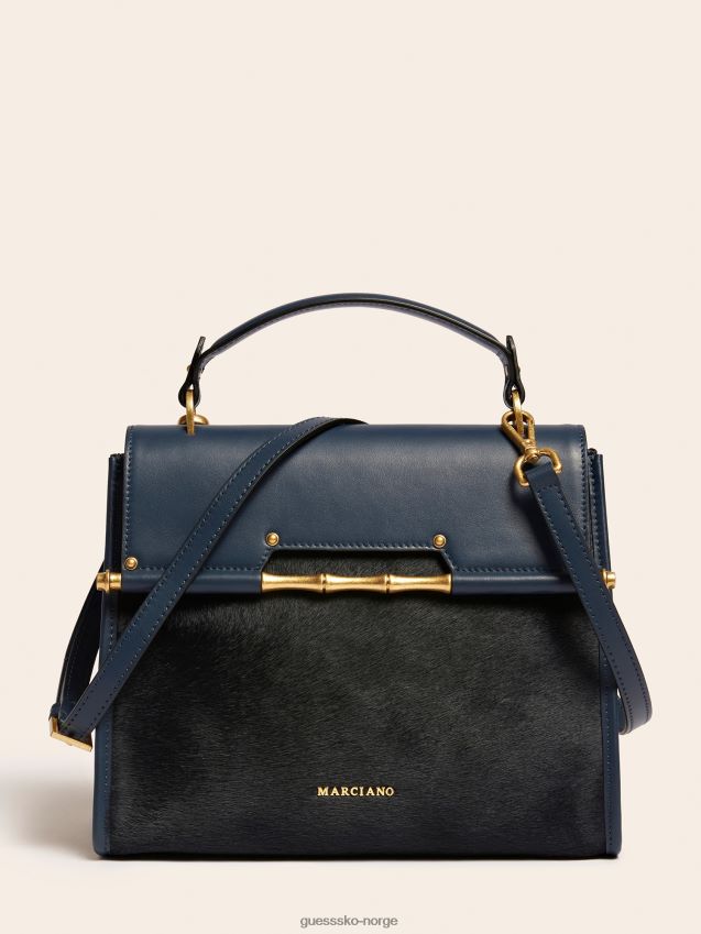 Guess alia ekte skinn veske mørkeblå mørke blå unisex F0LJ805404