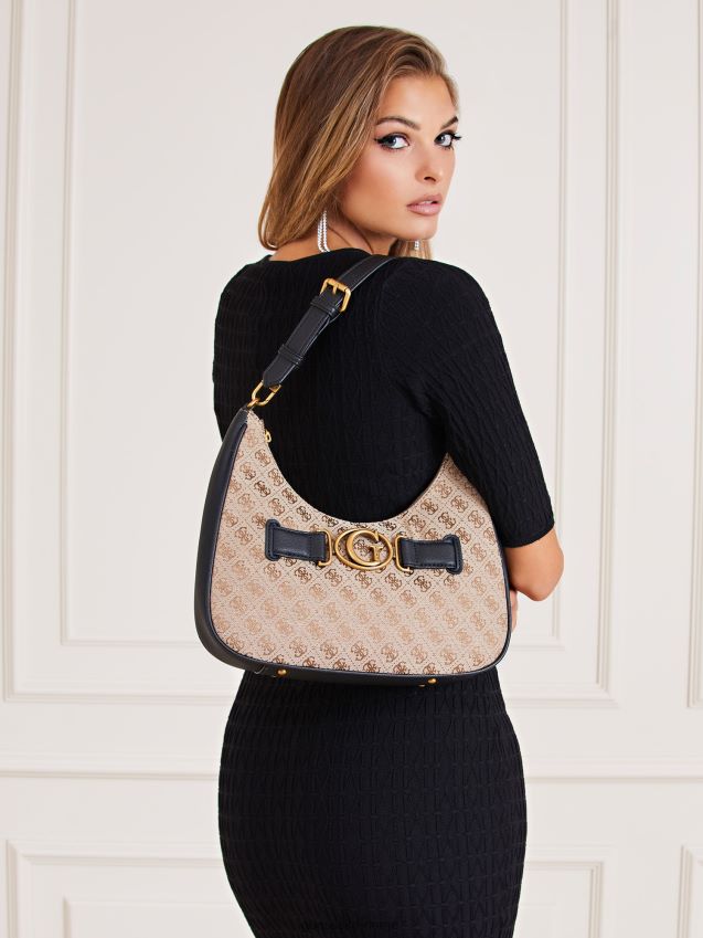 Guess aviana 4g logo hobo multi beige multi beige unisex F0LJ805296