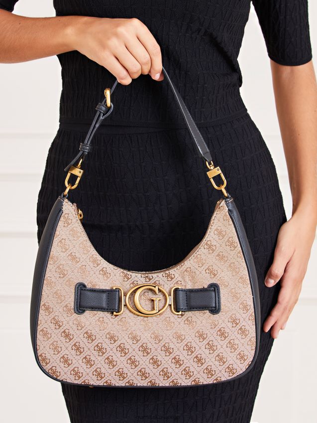 Guess aviana 4g logo hobo multi beige multi beige unisex F0LJ805296