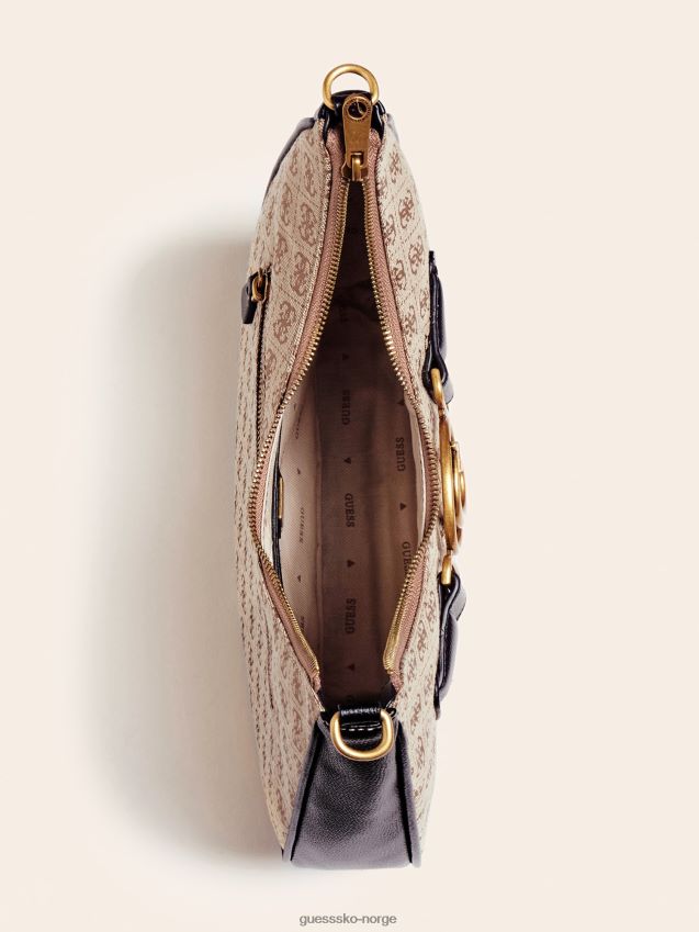 Guess aviana 4g logo hobo multi beige multi beige unisex F0LJ805296