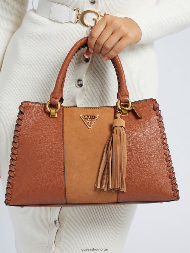 Guess beige håndveske i kaoma nappaskinn beige unisex F0LJ803230