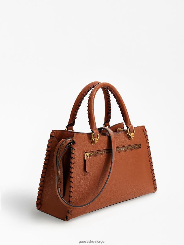 Guess beige håndveske i kaoma nappaskinn beige unisex F0LJ803230