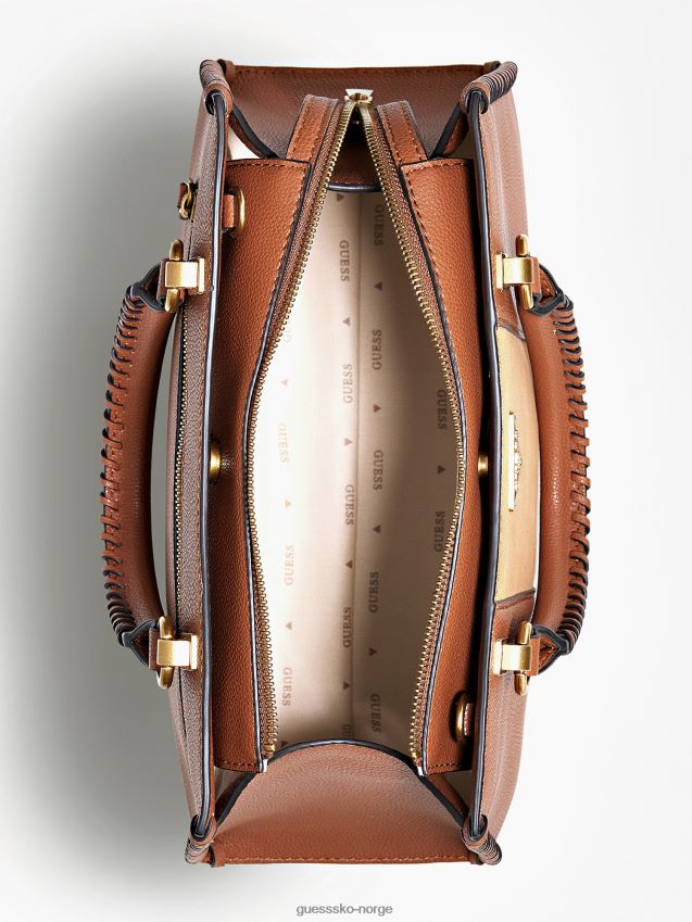 Guess beige håndveske i kaoma nappaskinn beige unisex F0LJ803230