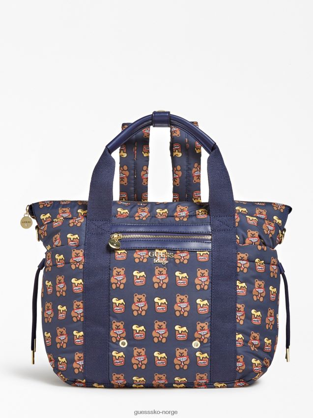 Guess blått multi newborn tilbehørssett blå multi unisex F0LJ802384