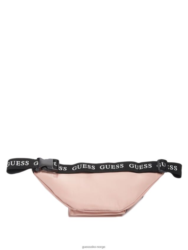 Guess blush logo tape fanny pack rødme unisex F0LJ807686