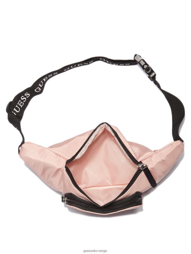 Guess blush logo tape fanny pack rødme unisex F0LJ807686