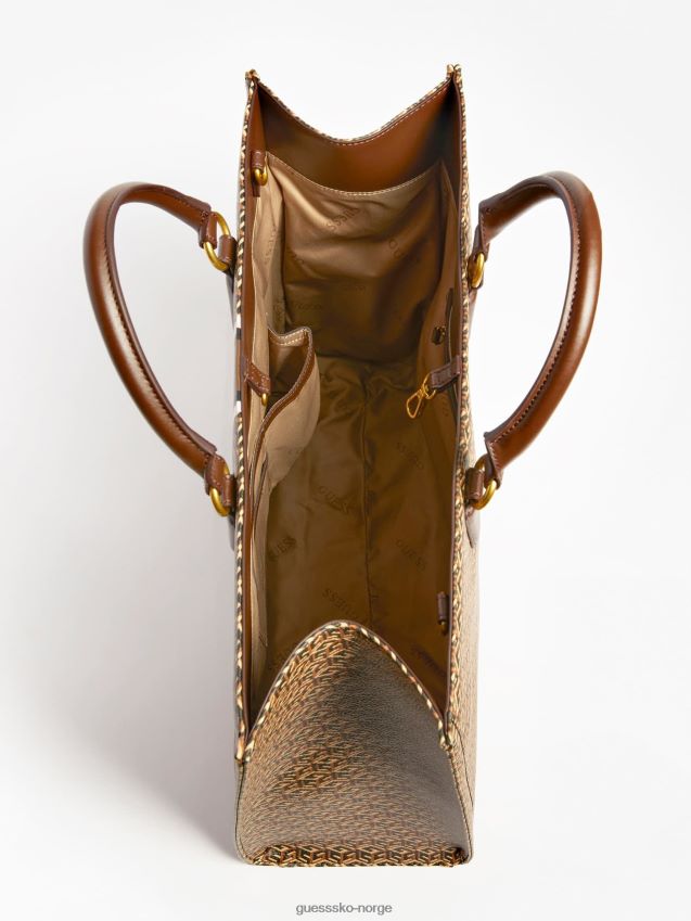 Guess brun ederle logo håndveske brun unisex F0LJ805112