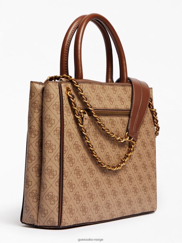 Guess brun izzy 4g logo maxi håndveske brun unisex F0LJ805162