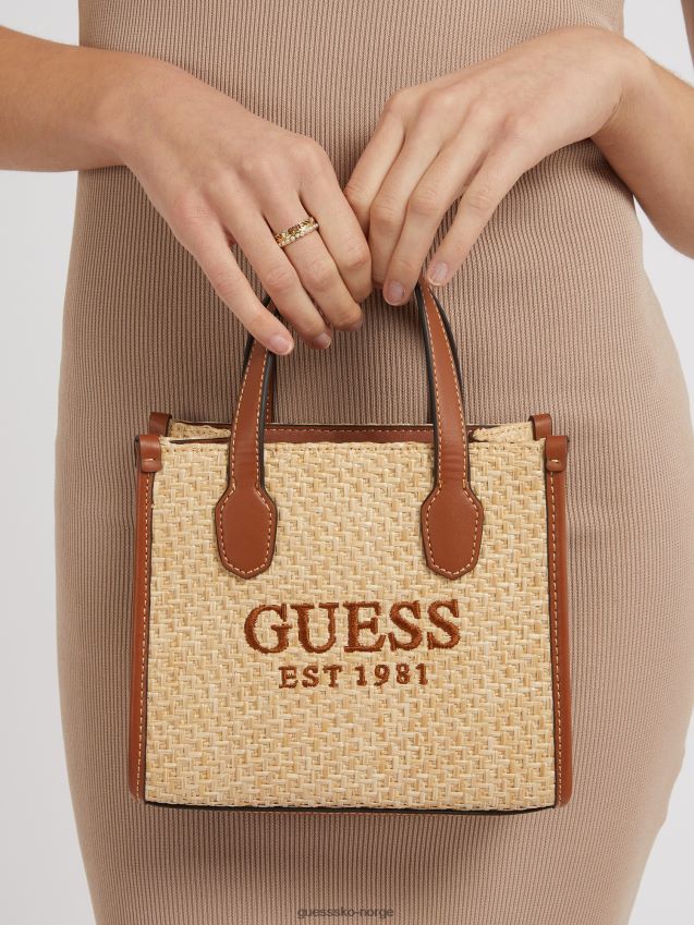Guess brun silvana logo mini bag brun unisex F0LJ805277