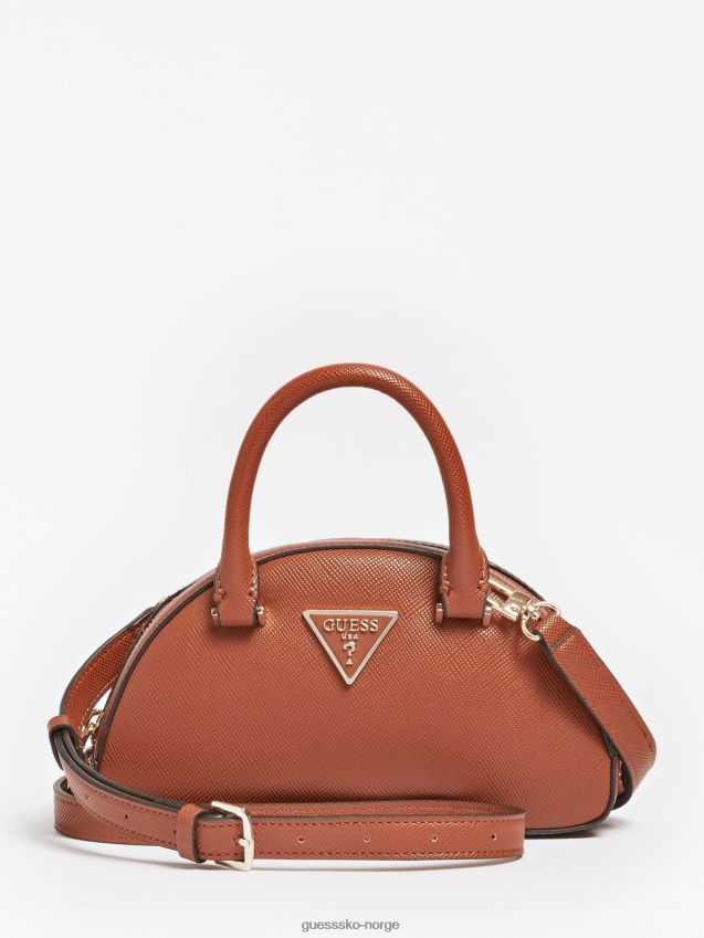 Guess cordelia saffiano mini veske brun brun unisex F0LJ805297