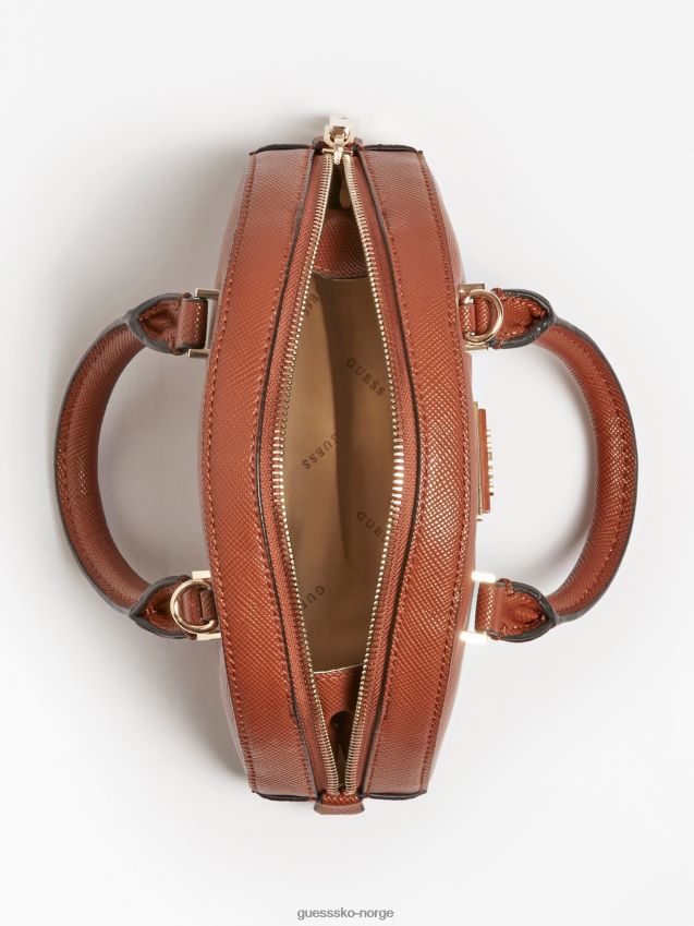 Guess cordelia saffiano mini veske brun brun unisex F0LJ805297