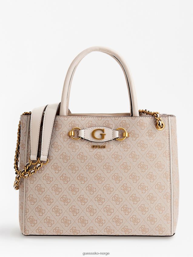 Guess cream izzy 4g logo maxi håndveske krem unisex F0LJ802626
