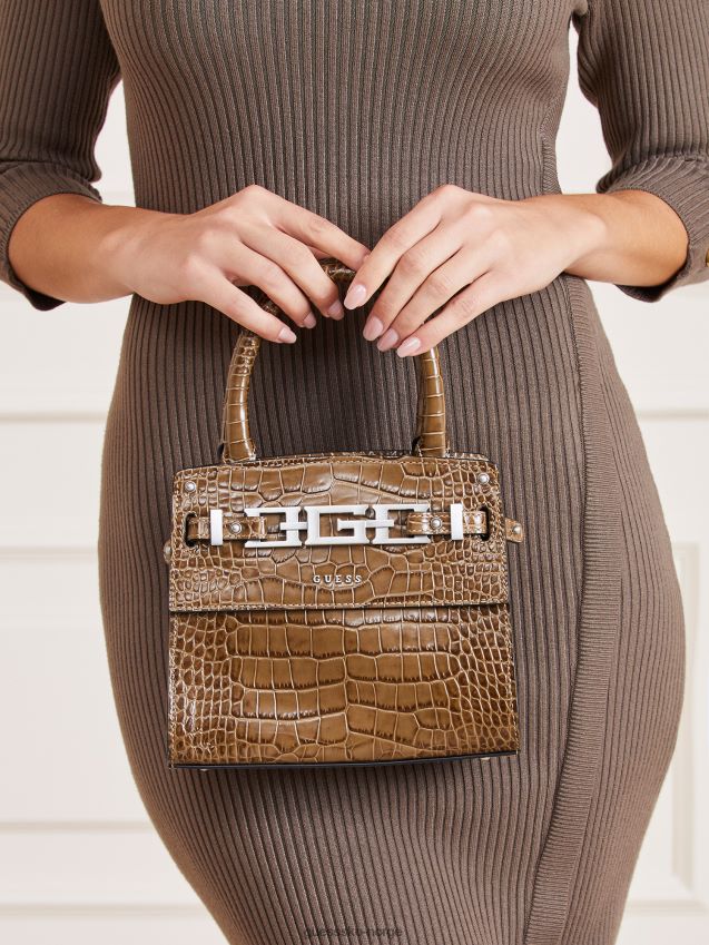 Guess cristina mini håndveske grønn grønn unisex F0LJ804996