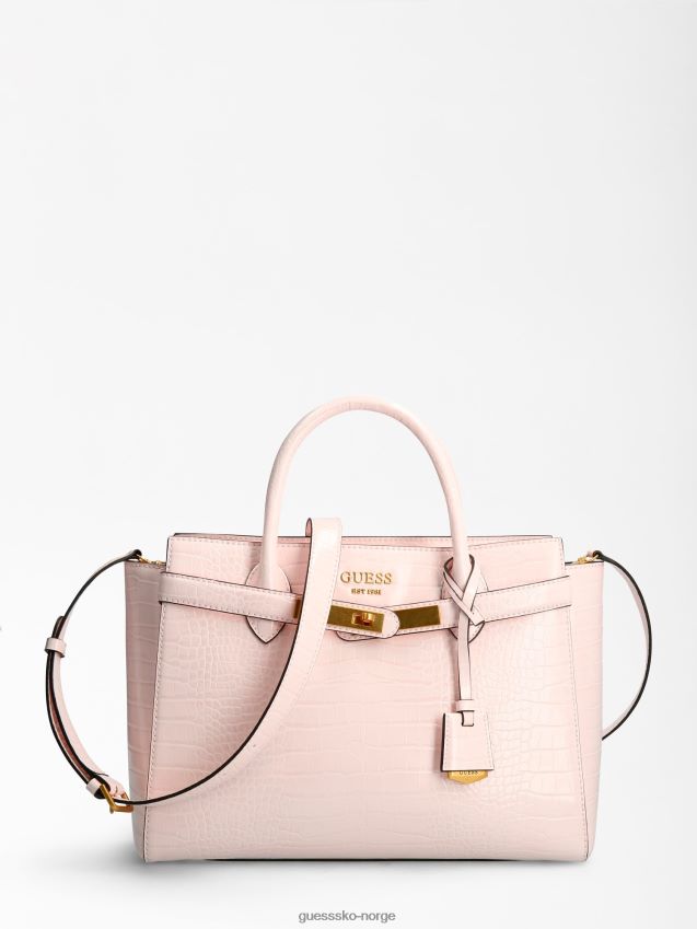 Guess enisa veske med krokodiltrykk rosa rosa unisex F0LJ805199