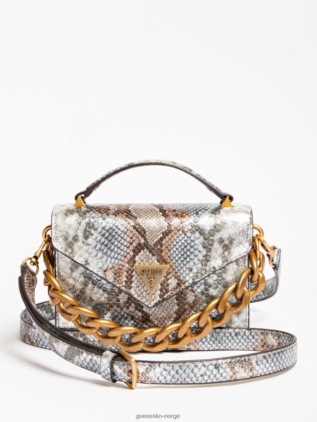 Guess flerfarget mønster retour python print mikro håndveske flerfarget mønster unisex F0LJ803241