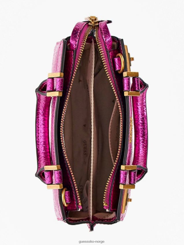 Guess fuchsia katey python mini veske fuchsia unisex F0LJ805254