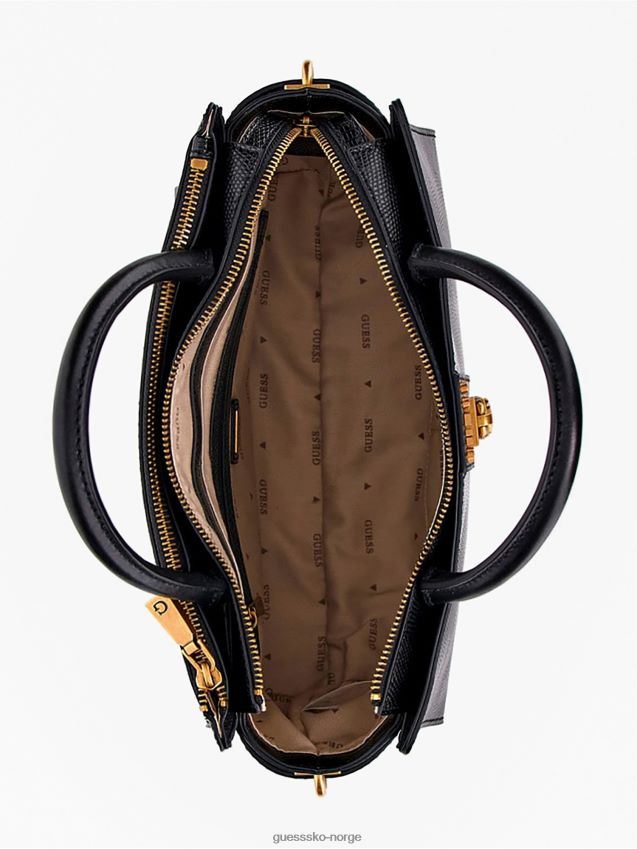 Guess ginevra håndveske med python-trykk svart svart unisex F0LJ805116