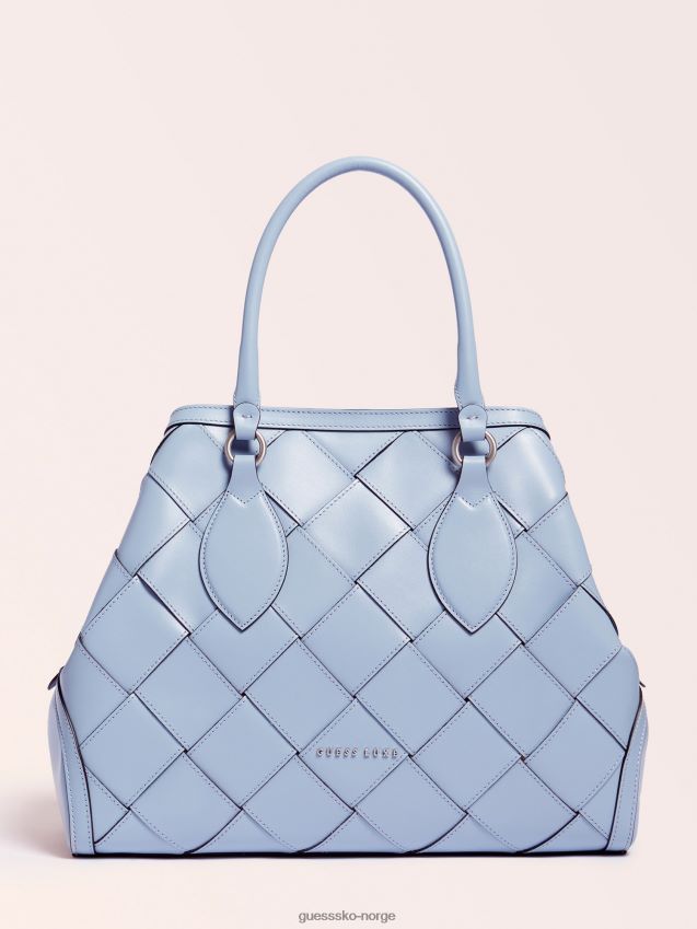 Guess giorgia luxe håndveske i ekte skinn multi beige multi beige unisex F0LJ806428