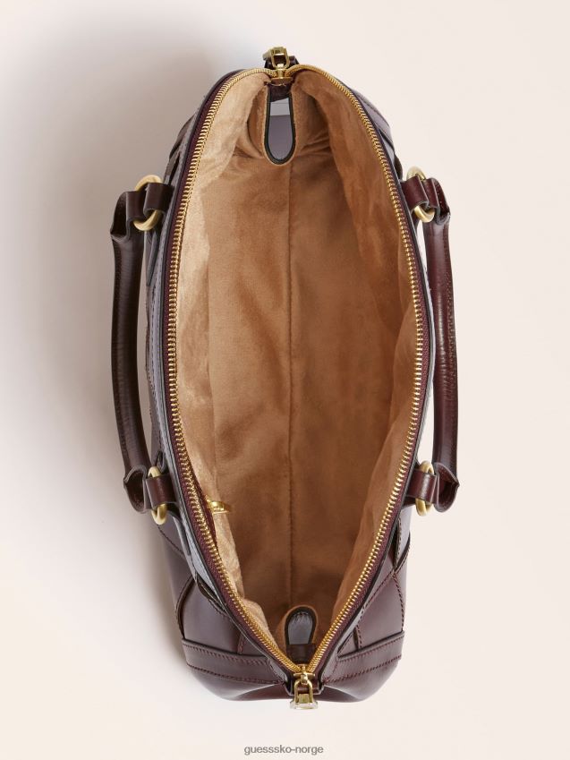 Guess giorgia luxe veske i ekte skinn rød rød unisex F0LJ806487