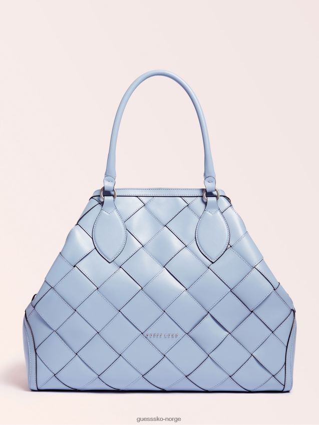 Guess giorgia stor luksus håndveske i ekte skinn multi beige multi beige unisex F0LJ806531