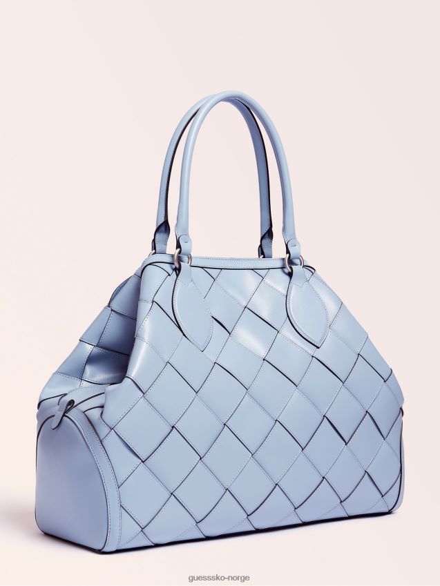 Guess giorgia stor luksus håndveske i ekte skinn multi beige multi beige unisex F0LJ806531