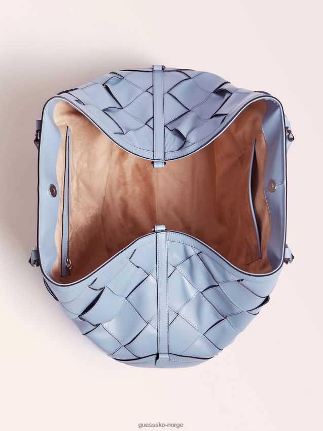 Guess giorgia stor luksus håndveske i ekte skinn multi beige multi beige unisex F0LJ806531