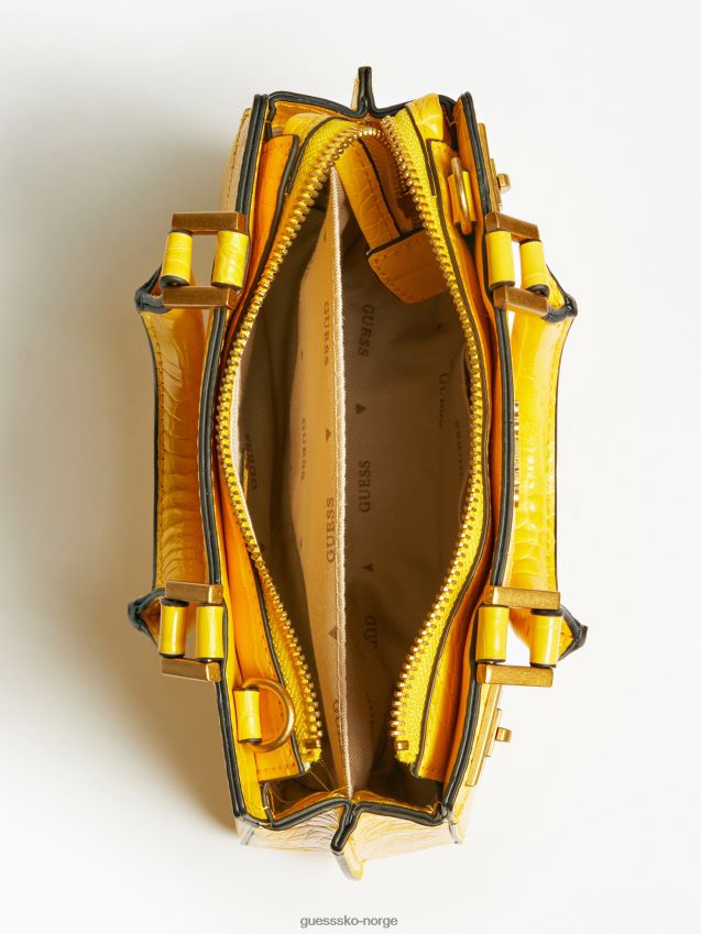 Guess gul katey croc mini veske gul unisex F0LJ805326