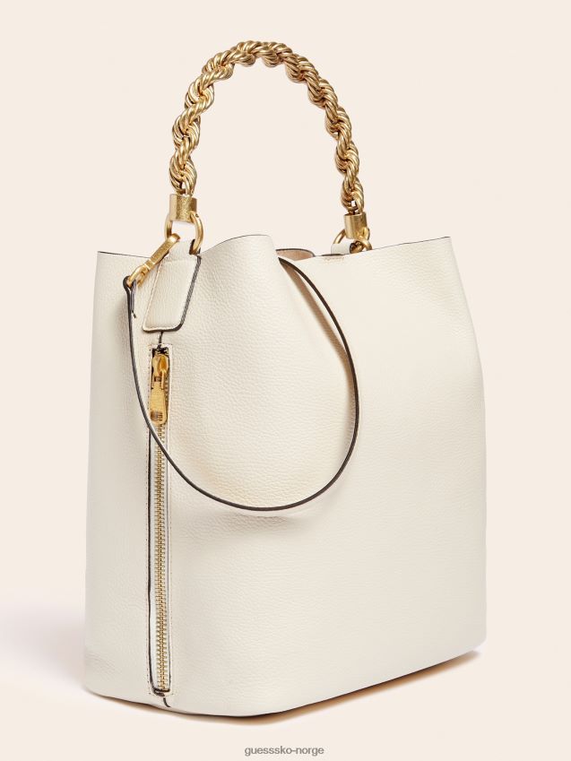 Guess hvit aida veske i ekte skinn hvit unisex F0LJ805389