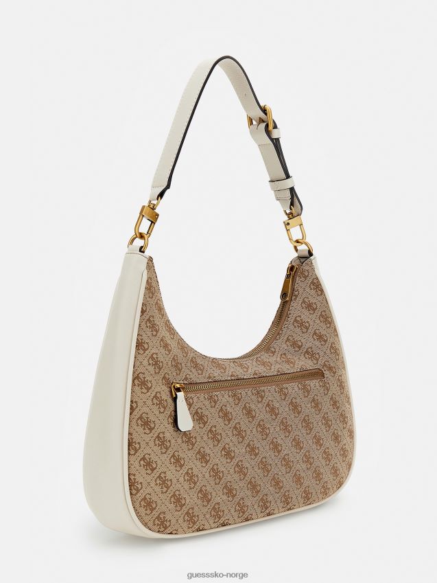 Guess hvit aviana 4g logo hobo hvit unisex F0LJ805196