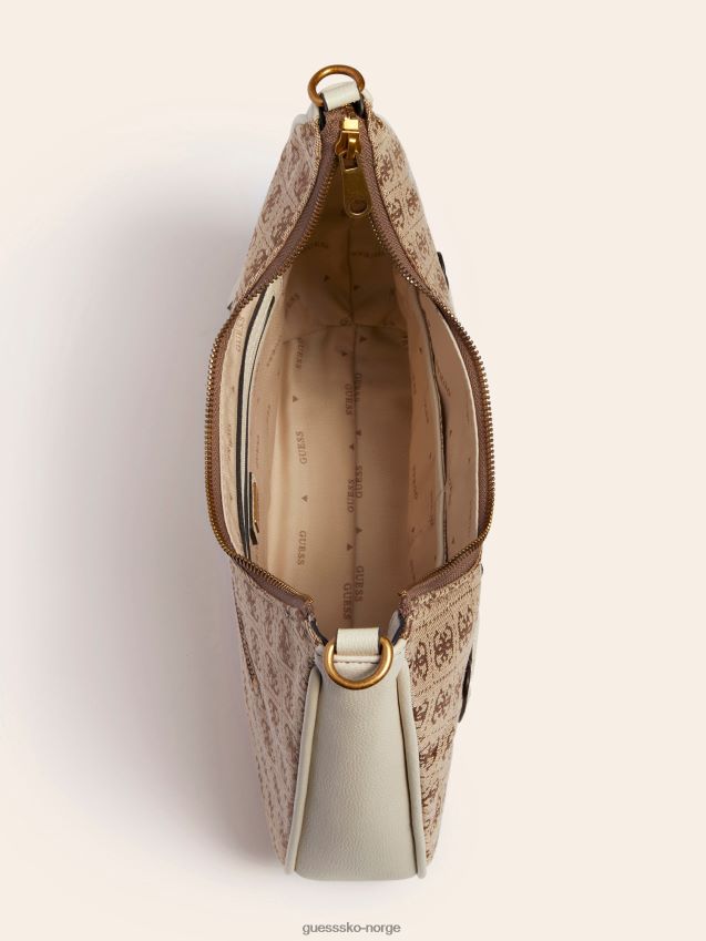 Guess hvit aviana 4g logo hobo hvit unisex F0LJ805196