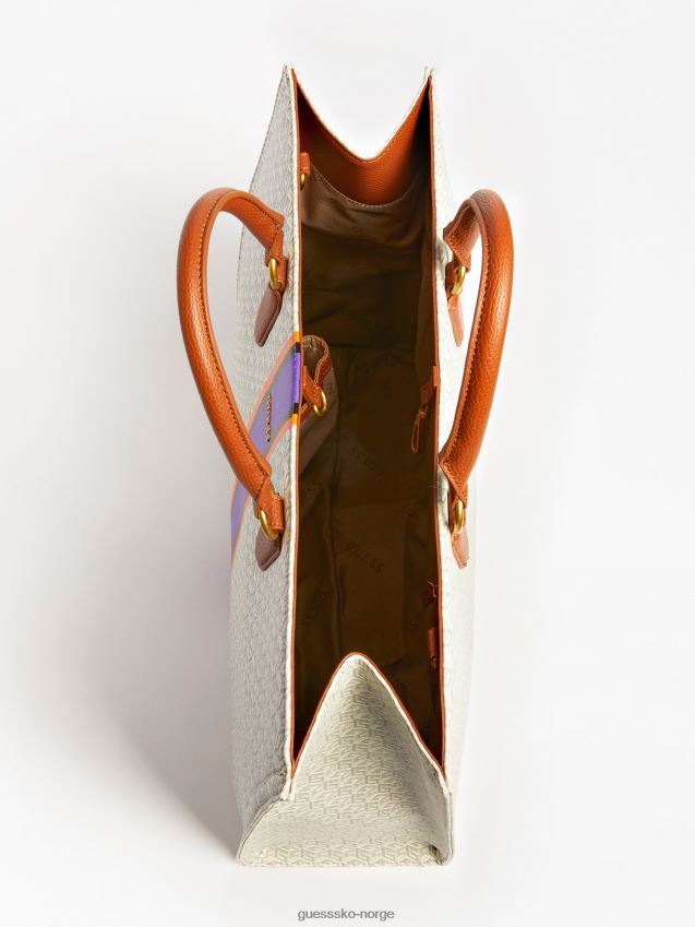 Guess hvit multi ederle logo veske hvit multi unisex F0LJ803759