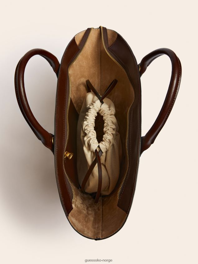 Guess jary ekte skinn veske brun brun unisex F0LJ805433