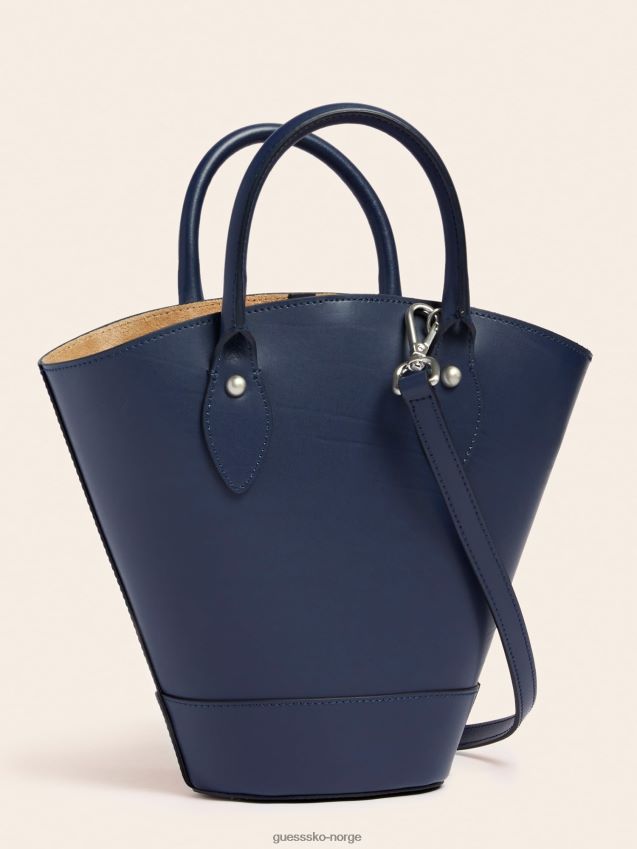 Guess jary veske i ekte skinn blå blå unisex F0LJ805422