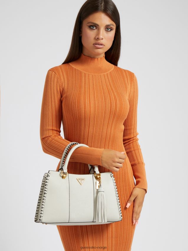 Guess kaoma nappa skinn håndveske hvit hvit unisex F0LJ802600