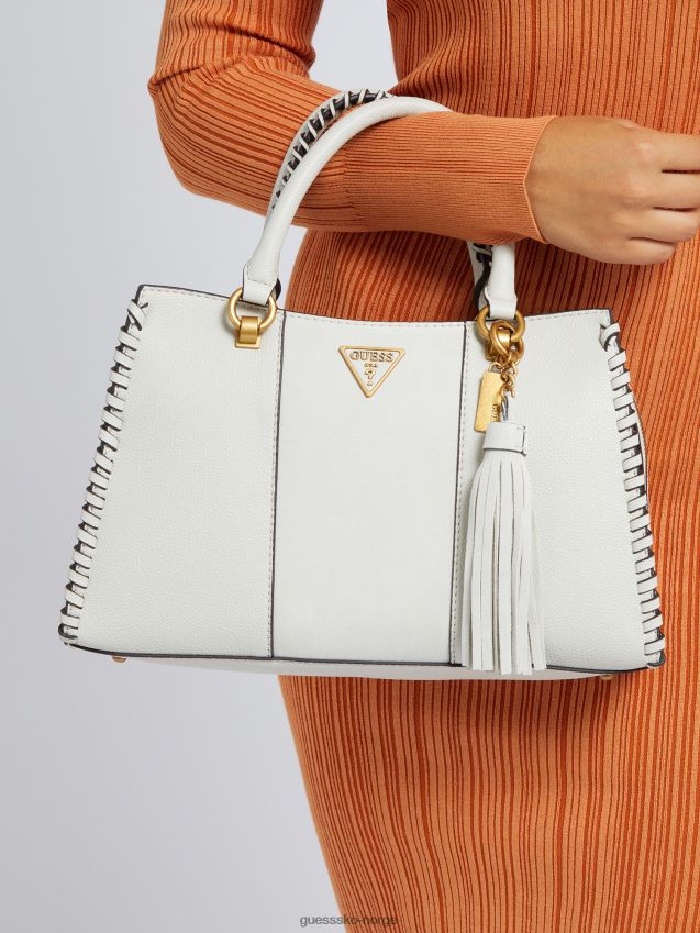 Guess kaoma nappa skinn håndveske hvit hvit unisex F0LJ802600