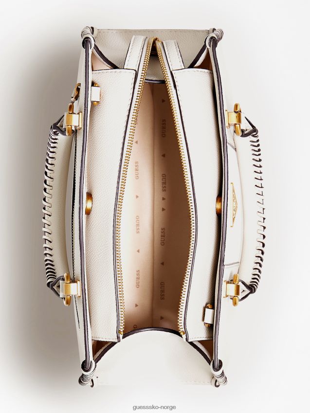 Guess kaoma nappa skinn håndveske hvit hvit unisex F0LJ802600