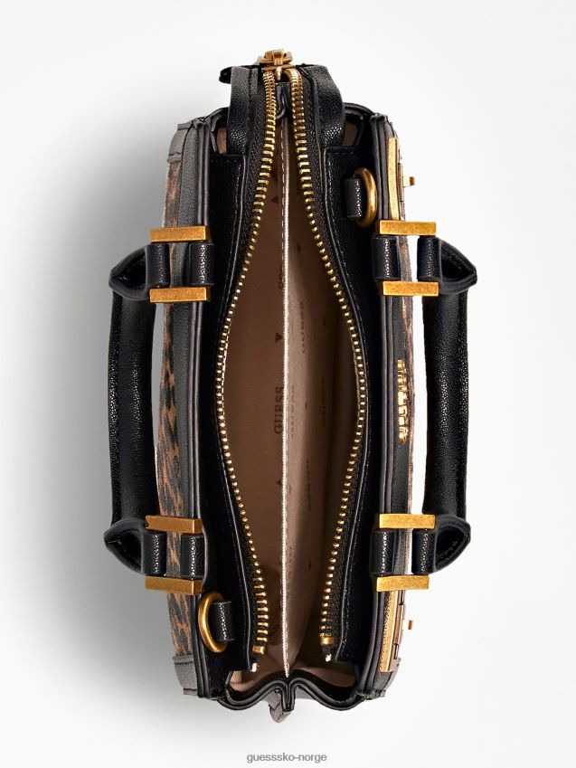 Guess katey mini håndveske i ekte skinn animalier dyrere unisex F0LJ805262